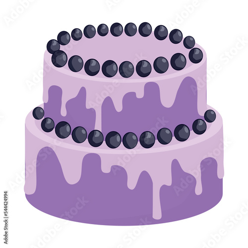 Cake isolated on a white background.