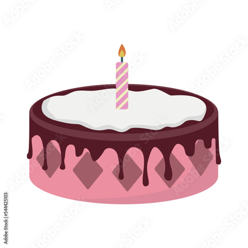 Cake isolated on a white background.