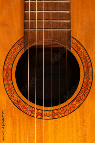 acoustic guitar close up