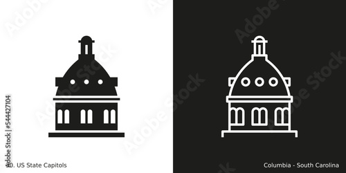 Columbia – South Carolina State Capitol Icon