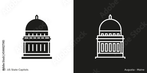 Augusta – Maine State Capitol Icon