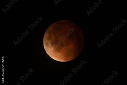 This is the total lunar eclipse blood moon that happened in November. This will be the last total eclipse till 2025. I love the red hues that are shown on the surface of this celestial body.