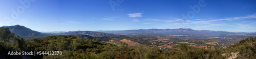 View from Montsianell is a 292m high hill located in the north of the Montsia mountain range near Amposta in the province of Tarragona, Catalonia, Spain. photo