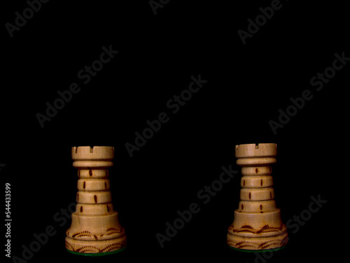 Chess - Strategy and tactics game - Set of pieces and checkerboard  King - Queen - Bishop - Knight - Rook - Pawn  