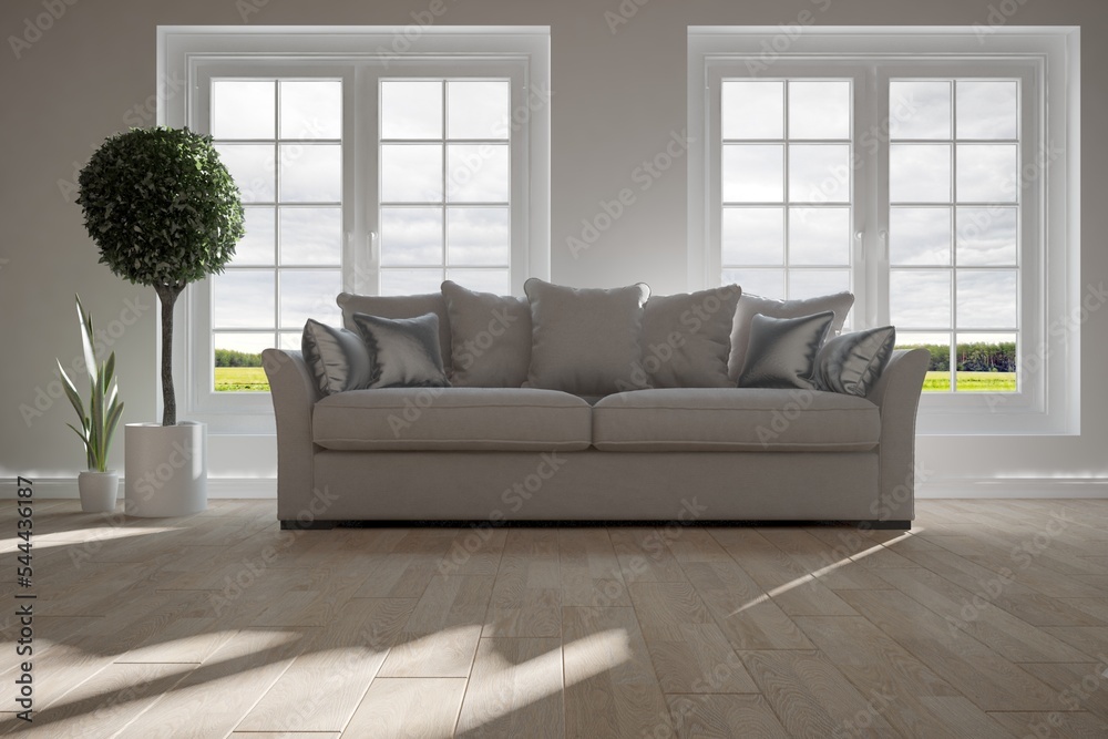 Fototapeta premium Modern interior design. 3D illustration
