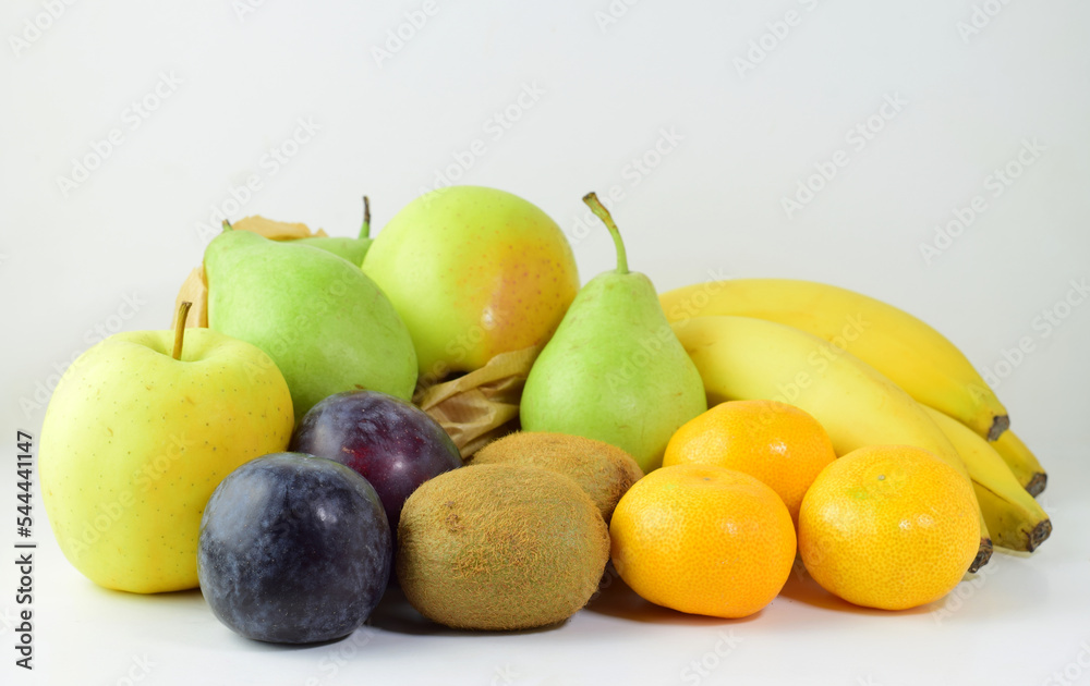 Close up, variety of fruits, beneficial, with healthy properties for our organism. Close up, variety of fruits, beneficial, with healthy properties for our organism.