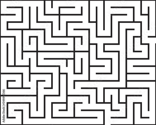 Rectangle maze isolated on white background	
