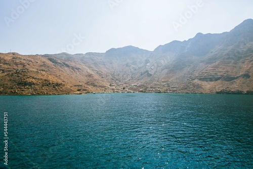 Sea and mountains in Oman, Middle East Sea and Mountains.