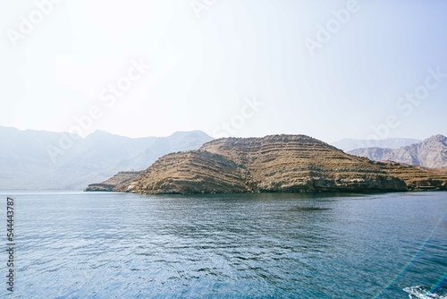 Sea and mountains in Oman, Middle East Sea and Mountains.