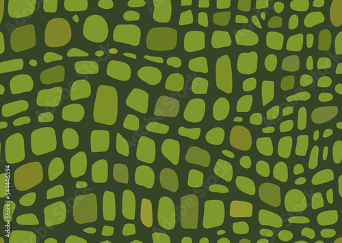 Seamless pattern of green crocodile skin Pattern. Alligator lether. snake skin texture. Vector photo