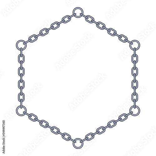Abstract hexagon chain