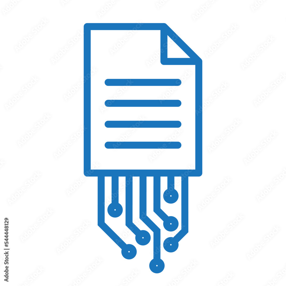 electronic form - symbolic page of digital document electronic form - symbolic page of digital document