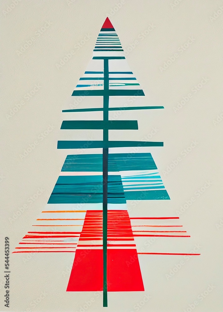 Fototapeta premium Modern Christmas tree