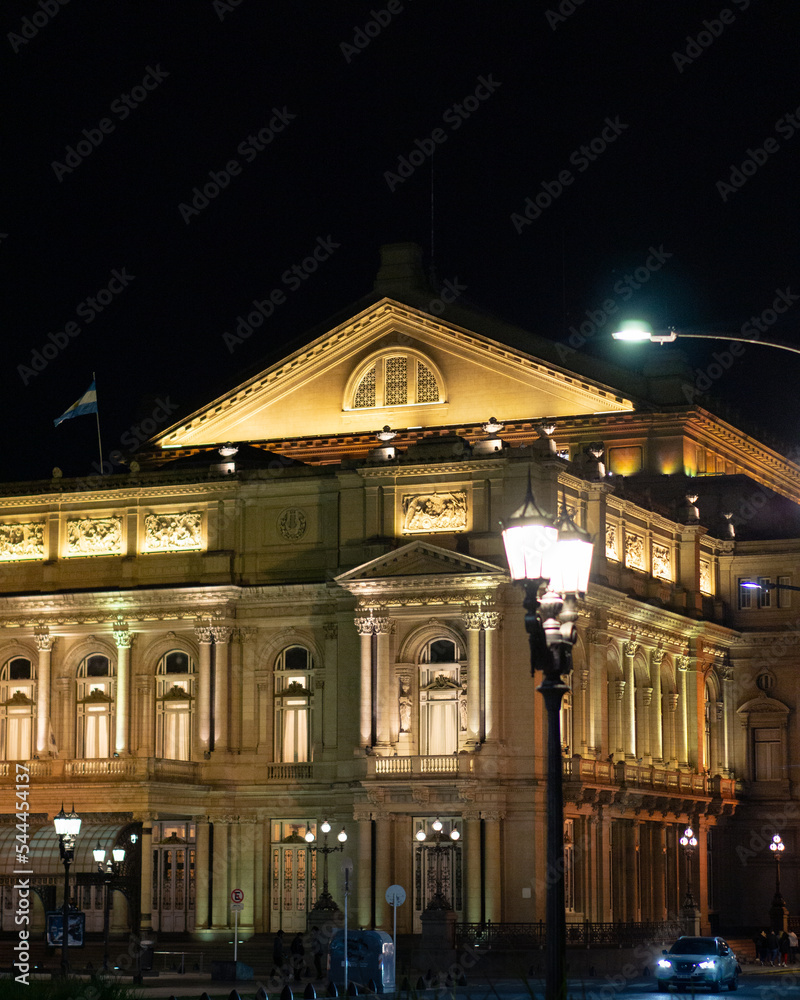 Colon theatre at night Buenos Aires