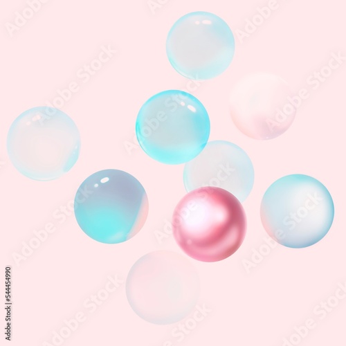 Pink soap foam bubbles concept, abstract shampoo soapy effect background. An artful colorful background with bubbles. Abstract background