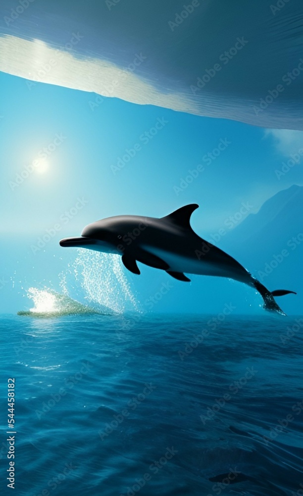 Obraz premium Dolphin and water