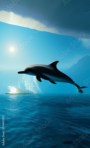 Dolphin and water