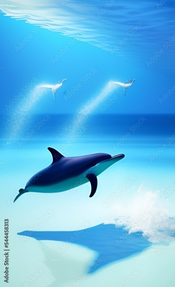 Dolphin and water