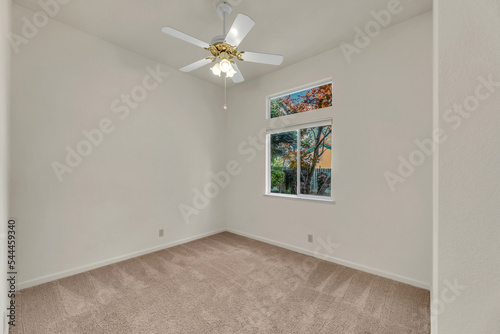 Bedroom with carpet