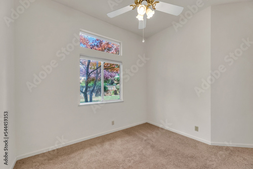 Bedroom with carpet