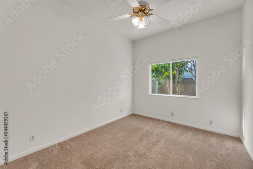 Bedroom with carpet