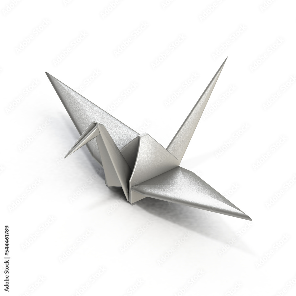 Origami Tsuru Silver