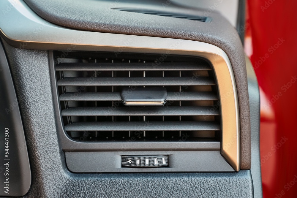 Car air vents closeup