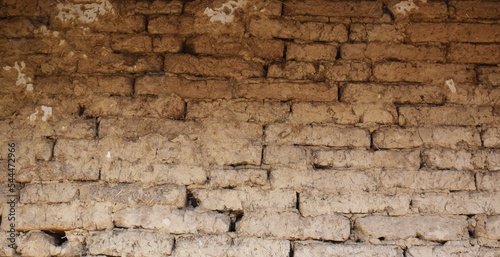 Mud brick wall background