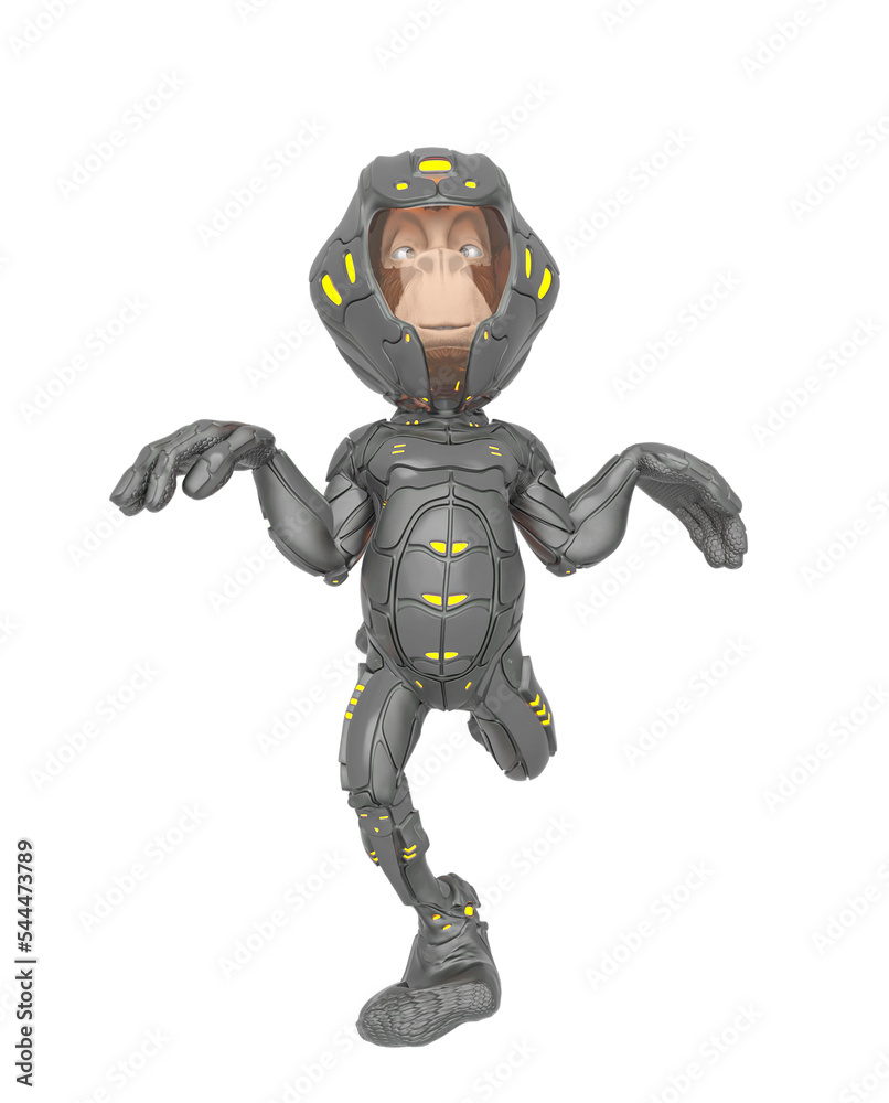 chimpanzee astronaut is happy and also dancing like a duck chimpanzee astronaut is happy and also dancing like a duck