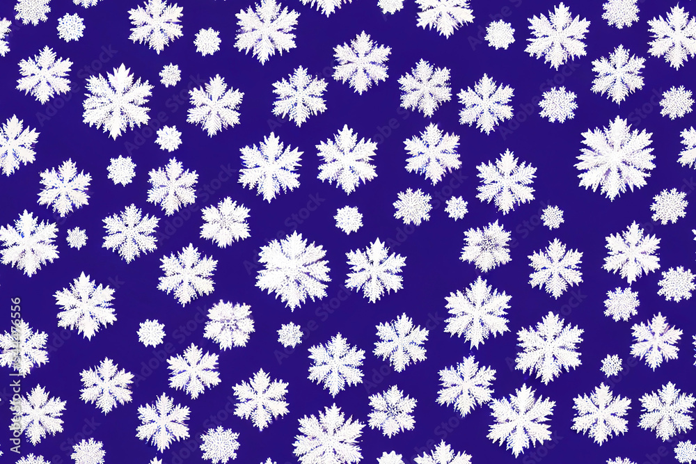Snowflake wallpaper with dark blue background in a seamless, repeating pattern Snowflake wallpaper with dark blue background in a seamless, repeating pattern