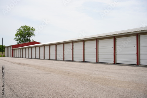 Storage unit buildings site holding owners property.