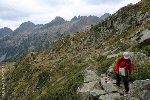 Pyrenees, Carros de Foc hiking tour. A week long hike from hut to hut on a natural scenery with lakes, mountains and amazing flora and fauna. 