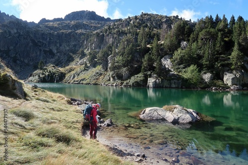 Pyrenees, Carros de Foc hiking tour. A week long hike from hut to hut on a natural scenery with lakes, mountains and amazing flora and fauna. 