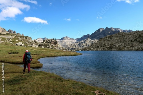 Pyrenees, Carros de Foc hiking tour. A week long hike from hut to hut on a natural scenery with lakes, mountains and amazing flora and fauna.

