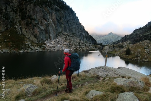 Pyrenees, Carros de Foc hiking tour. A week long hike from hut to hut on a natural scenery with lakes, mountains and amazing flora and fauna.
