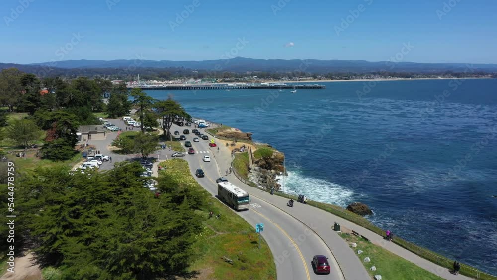 Cinematic Aerial View of Northern California Coastal Highway Cinematic Aerial View of Northern California Coastal Highway