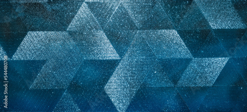 abstract blue background with texture glass	