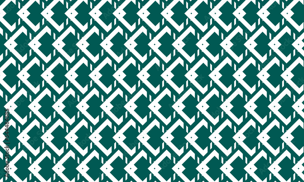 green and white abstract background with geometric and seamless pattern. geometric style - stock vector. green and white abstract background with geometric and seamless pattern. geometric style - stock vector.