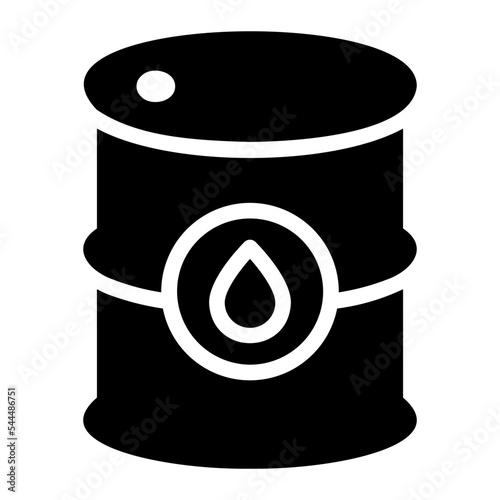 crude oil glyph icon