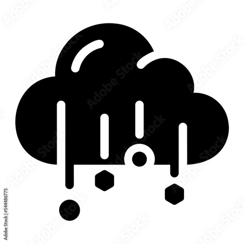 hail glyph icon