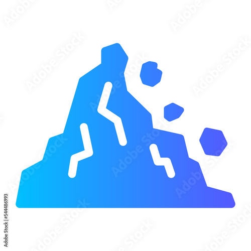 landslide gradient icon