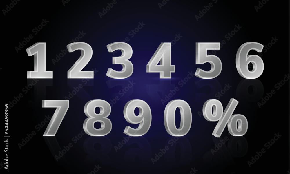 Metal numbers silver numbers 1 2 3 4 5 6 7 8 9 10 Metal numbers silver numbers 1 2 3 4 5 6 7 8 9 10