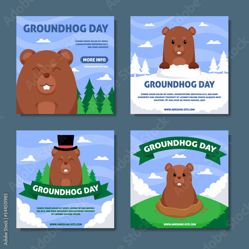 Groundhog Day Social Media Post