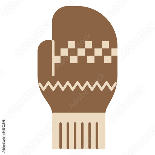 mittens flat icon