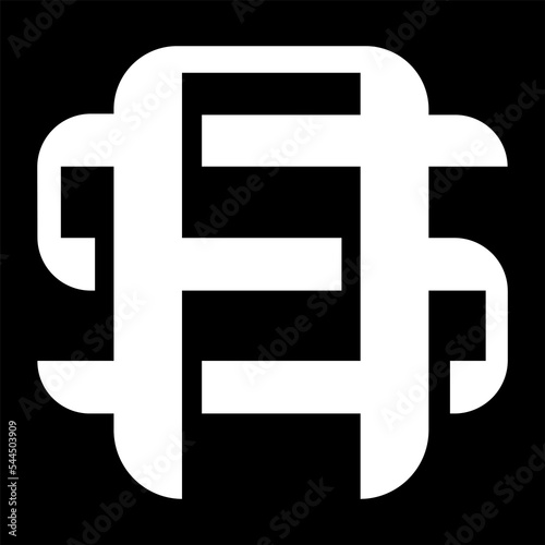 Monogram modern abstract 3d letter logo design templet