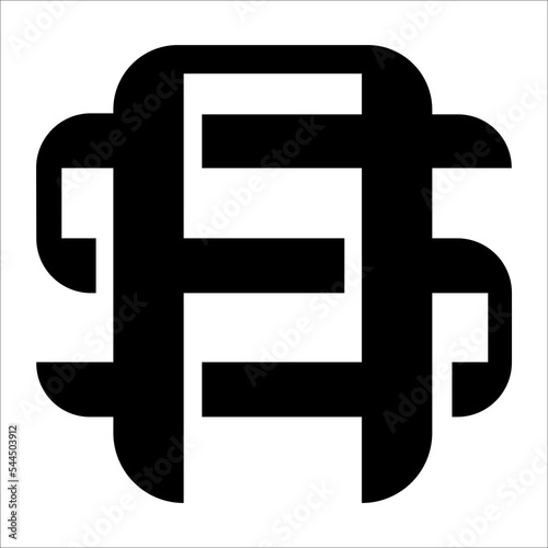 Monogram modern abstract 3d letter logo design templet