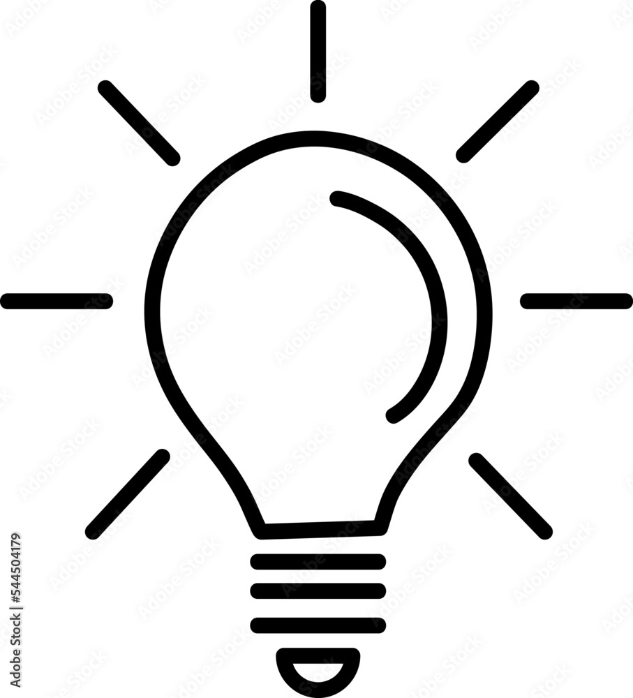 Light Bulb icon vector, isolated on white background. Idea sign, solution, thinking concept. Lighting Electric lamp..eps Light Bulb icon vector, isolated on white background. Idea sign, solution, thinking concept. Lighting Electric lamp..eps