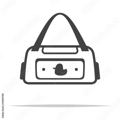 Diaper bag icon transparent vector isolated