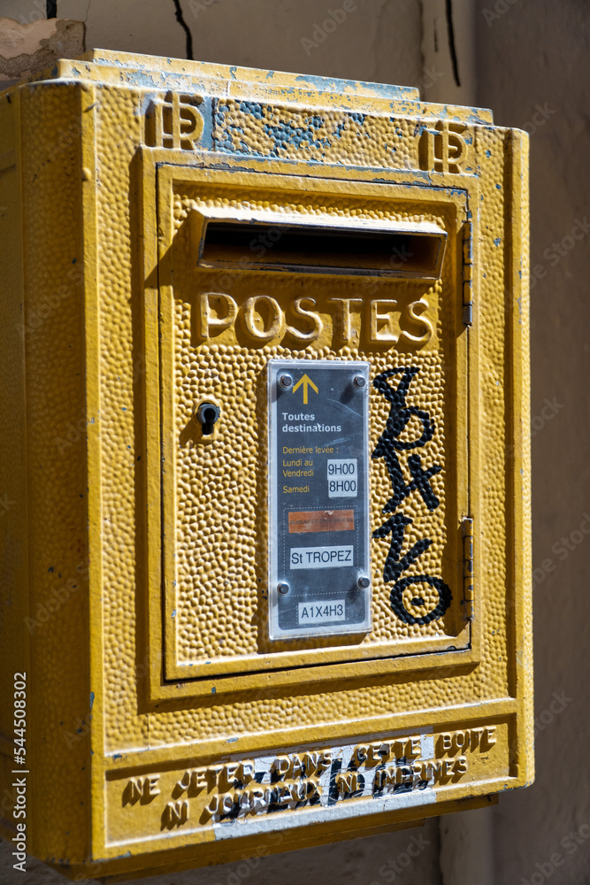 mailbox on the wall St Tropez 