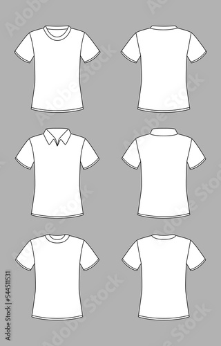 Outline T Shirt Mockup Template